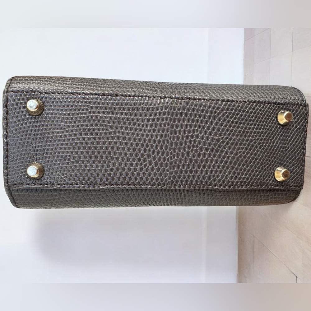 Lady Dior Gray Lizard Mini Bag with Gold Details - Picture 4 of 9